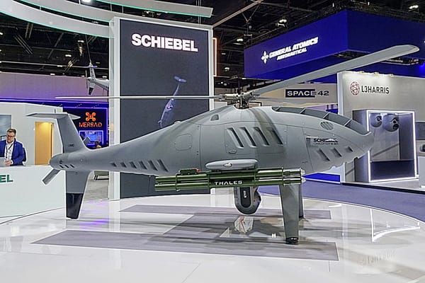 Schiebel Camcopter S-301 VTOL UAV at UMEX 2026