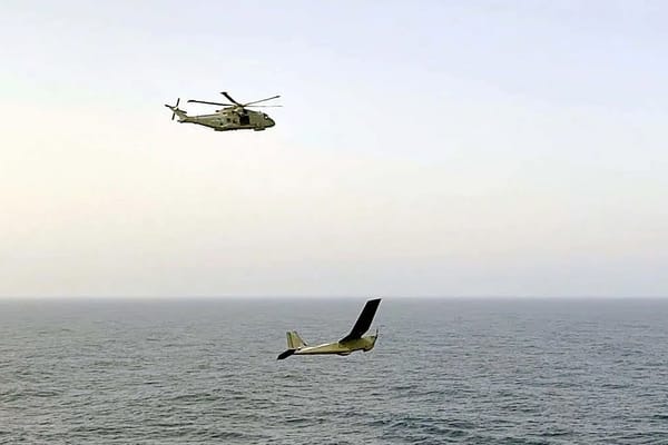 UK Royal Navy uses Puma Drone as ‘Flying Eyes’ for Merlin Helicopter