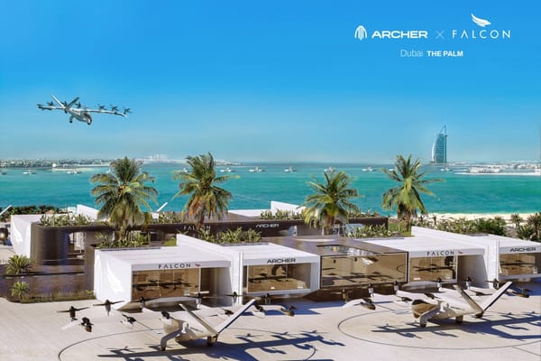 Archer and Falcon Aviation to Develop Vertiports in UAE to Launch Flying Car Operations in 2025