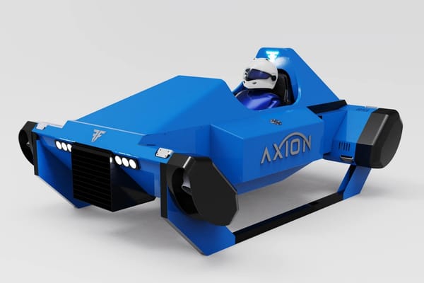 FusionFlight Axion - VTOL Aerial Vehicle Powered by Eight Micro Jet-Engines