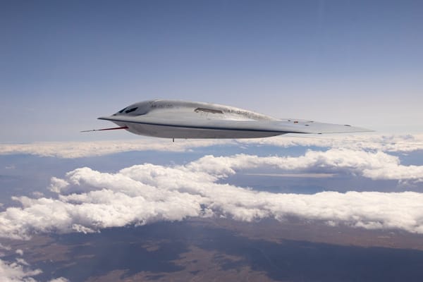 US Air Force Releases First Official Photos of B-21 in Flight