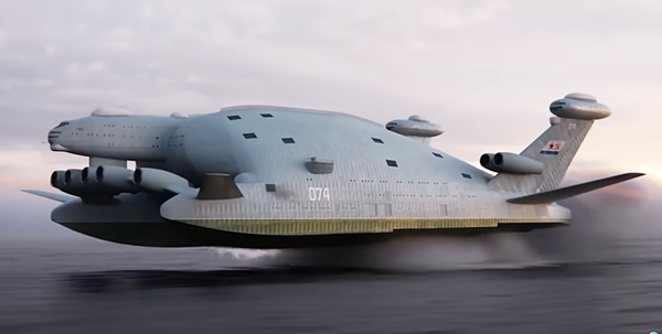 Bartini Beriev 2500 - Gigantic Russian Ekranoplan Aircraft Carrier