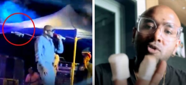 Indian Singer Hit by Done During Concert