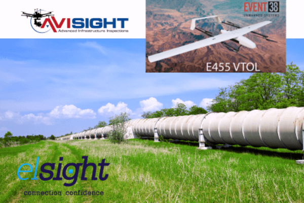 Event 38 and AviSight in Select Elsight's BVLOS Connectivity Solution to Achieve Precise Data Collection in Oil & Gas Pipeline Inspections