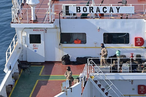 French Forces Board Russian Tanker Suspected of Drone Launches