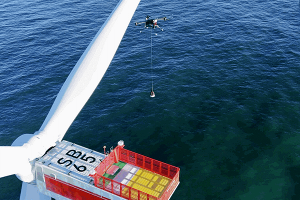 AI Powered Drones Inspect German Offshore Wind Farms