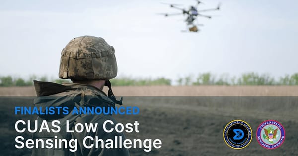 DIU Unveils C-UAS Low-Cost Sensing Challenge Finalists