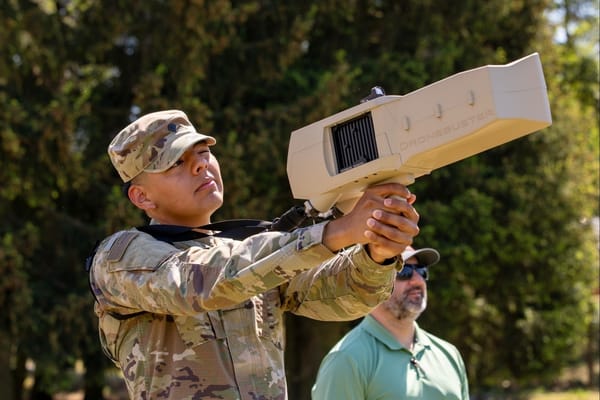 US Army Trains on Dronebuster in Poland