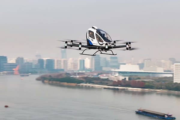 EHang’s EH216-S Pilotless eVTOL Completes Debut Flight in Downtown Shanghai