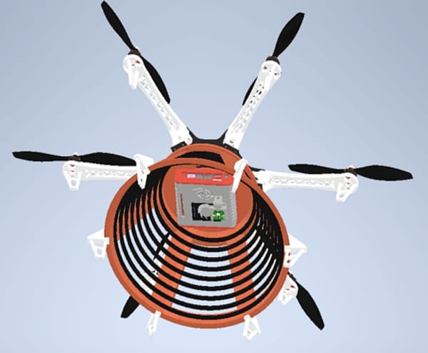 Novel Design of Conical-Shaped Wireless Charger for UAVs