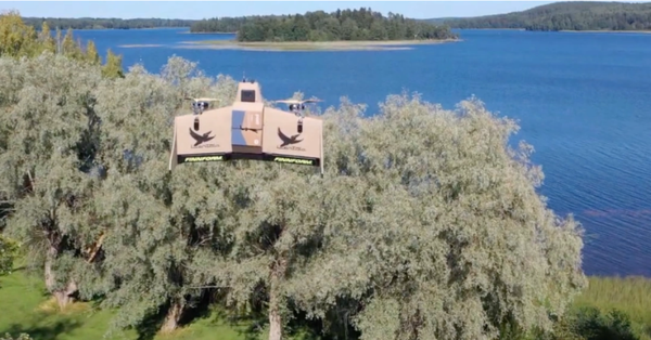 Finland Trials Drone Newspaper Delivery to Lake Island Residents