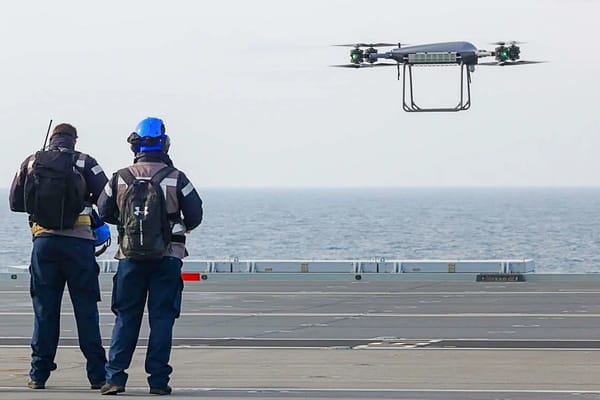 UK Royal Navy Makes Historic First Drone Delivery Between Ships