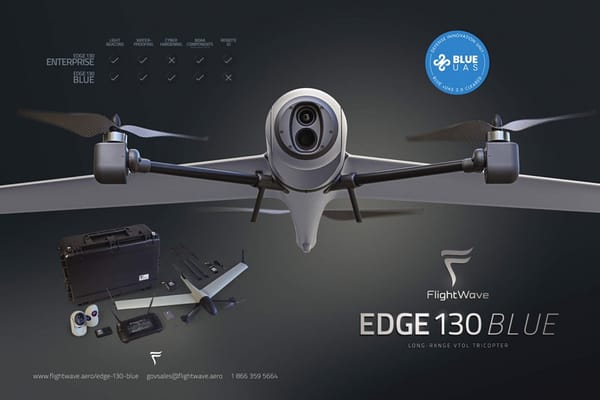 FlightWave Gets $1.9M TACFI Award for Advanced Enhancements to Edge 130 VTOL