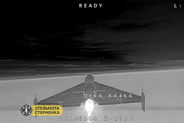 Ukrainian Interceptor Drone Downs Jet-Powered Shahed