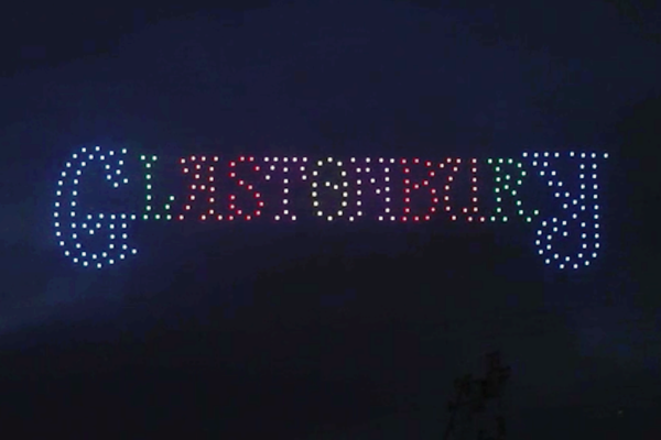Glastonbury Festival Opens with Drone Art Show