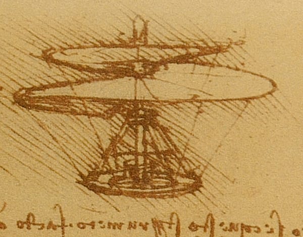 da Vinci's 500-Year-Old Aerial Screw Drawing Could Inform New, Quieter Drone Design