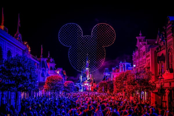 Europe's Largest Drone Show for July 14th Celebrations at Disneyland Paris
