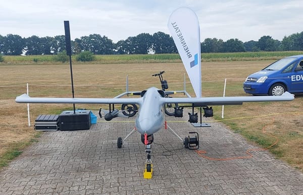 Rheinmetall Presents Drone Armed with Loitering Munitions and Air-to-Air Missile