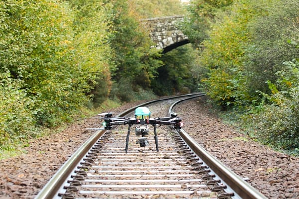 Skyports Drone Services and Ground Control Launch Drone Survey Project with Network Rail