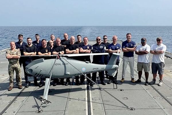 UK Royal Navy Peregrine Helicopter Drone Conducts First Operation in Gulf