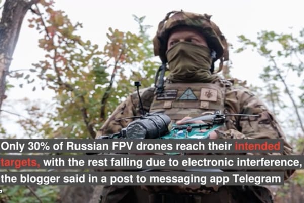 Russia's FPV Drones Foiled by its Own Signal Jammers