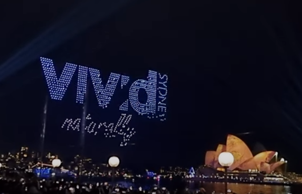 1,000+ Drones Light Up Sydney During Vivid Festival