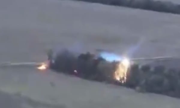Flamethrowing Drone Burns Up Russian Positions
