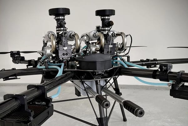 Danish Heavy Drone Armed with Twin .50 Cal Gun