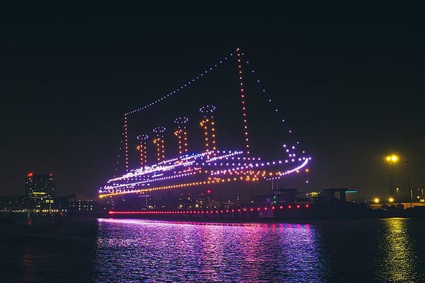Titanic Sails Again in Belfast Drone Display